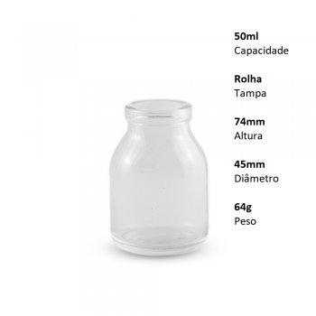 FRASCO SALINE 50ML - CAIXA COM 56 UNIDADES