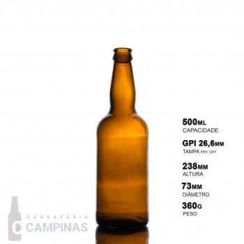 GARRAFA INGLESA 500ML - CAIXA COM 48 UNIDADES